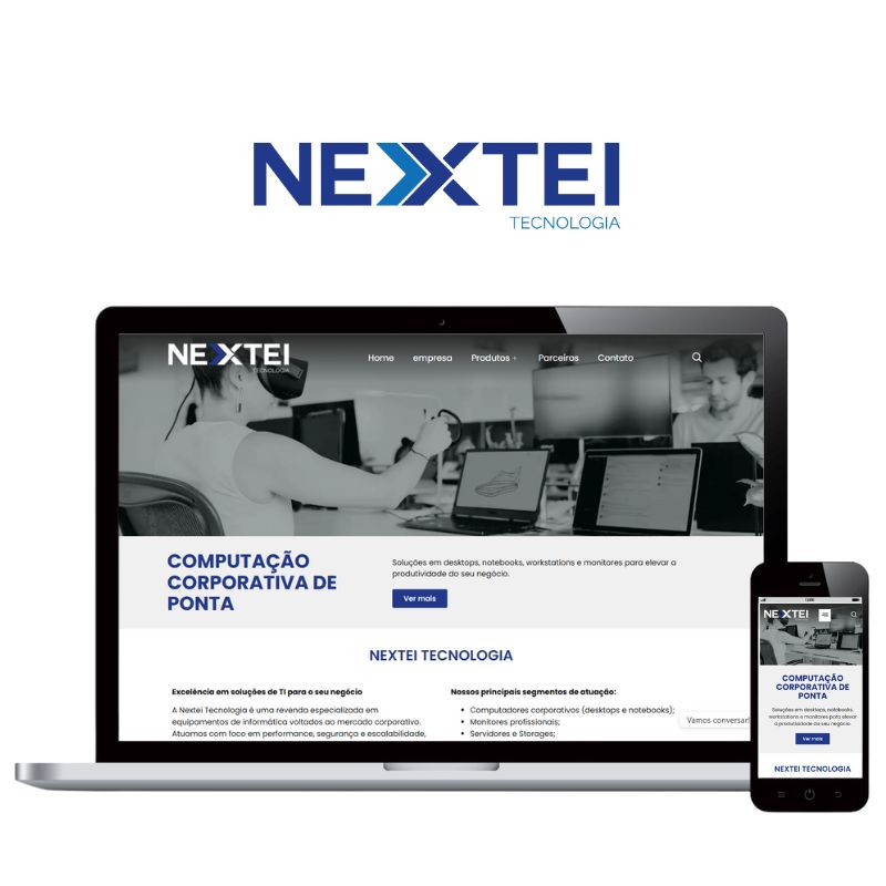 Site desenvolvido para a NESTEI TECNOLOGIA