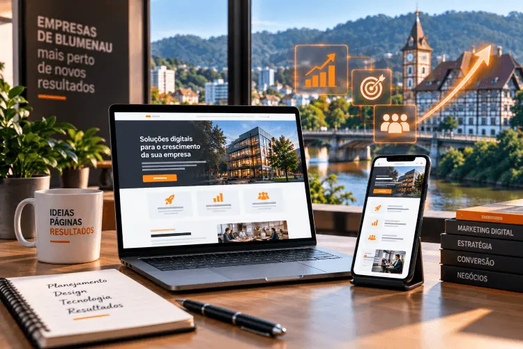 Criação de landing page profissional para empresas de Blumenau