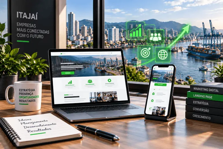 Criação de landing page profissional para empresas de Itajaí