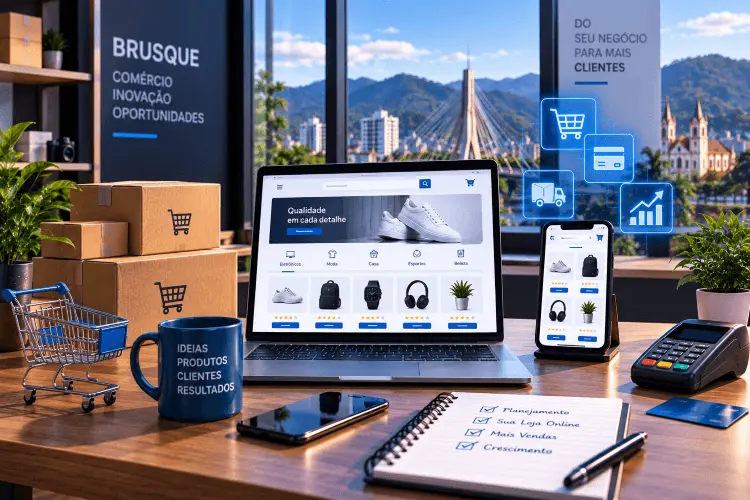 Criação de loja virtual profissional para empresas de Brusque