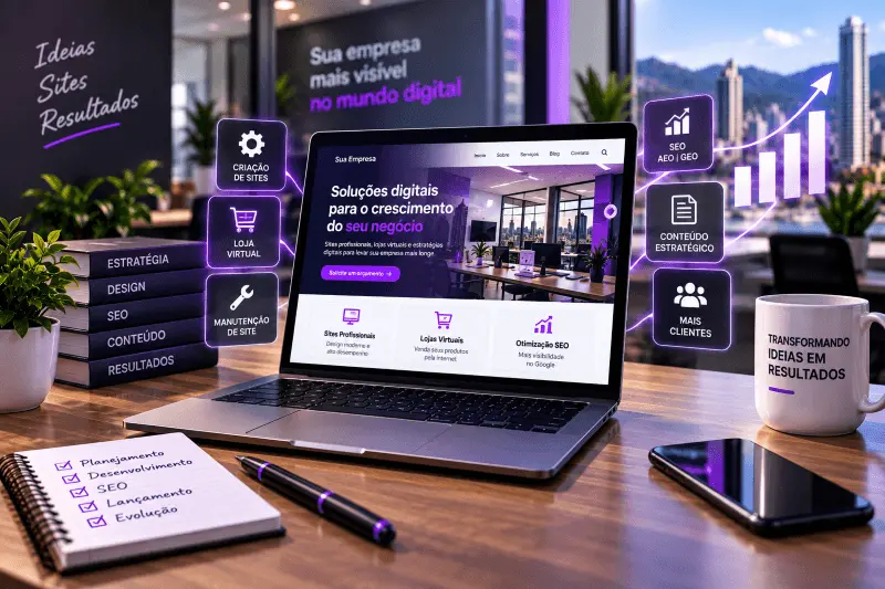 Criação de site profissional para empresas