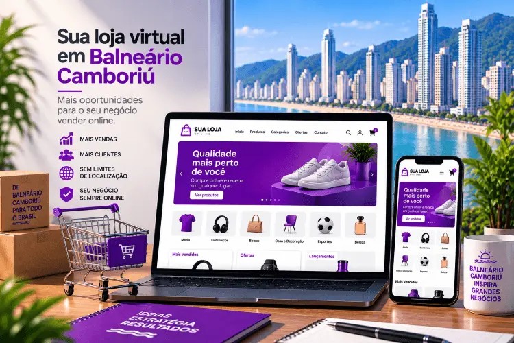 Loja virtual profissional para empresas de Balneário Camboriú