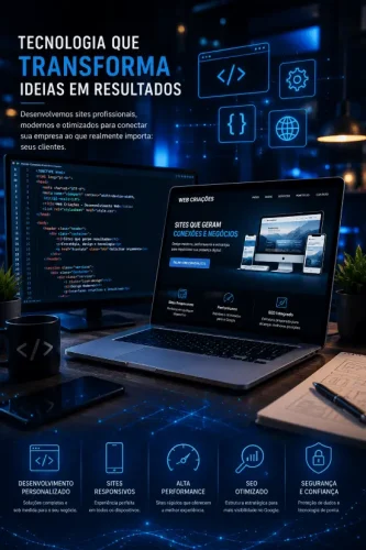 Site profissional desenvolvido pela Web Criações em Brusque